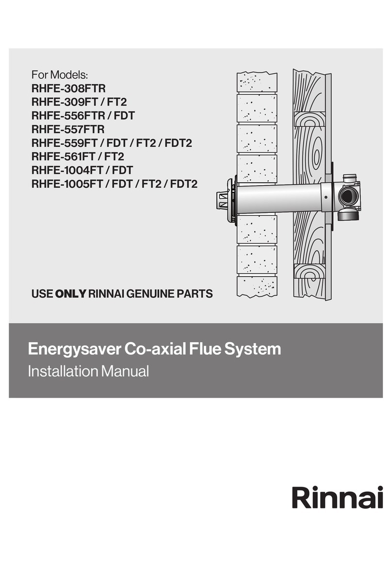 Rinnai ENERGYSAVER RHFE-308FTR installation manual