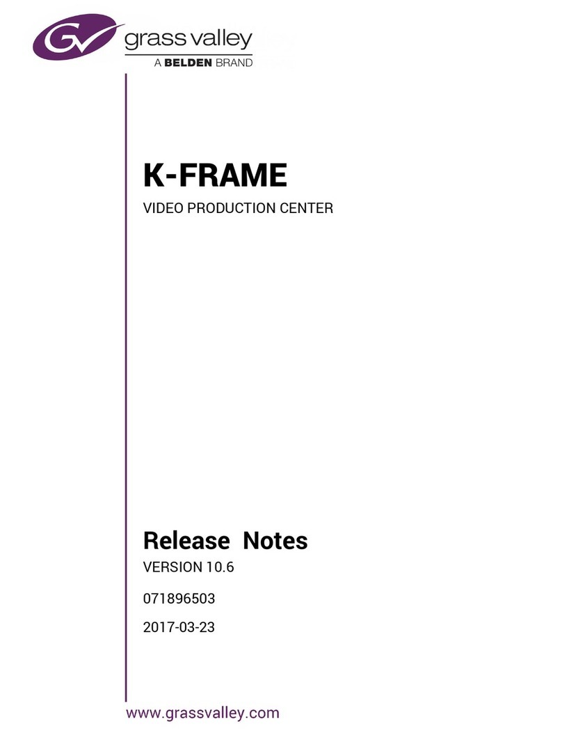 Belden Grass Valley K-Frame Release notes