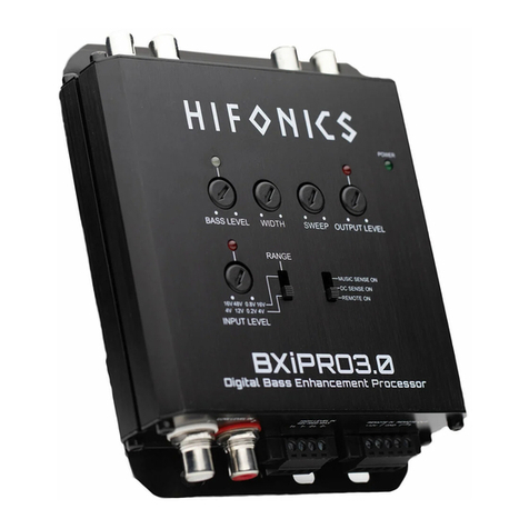 Hifonics BXiPRO3.0 Operator's guide