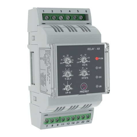 Rishabh Current Protection Relay Operating Manual and Installation guide