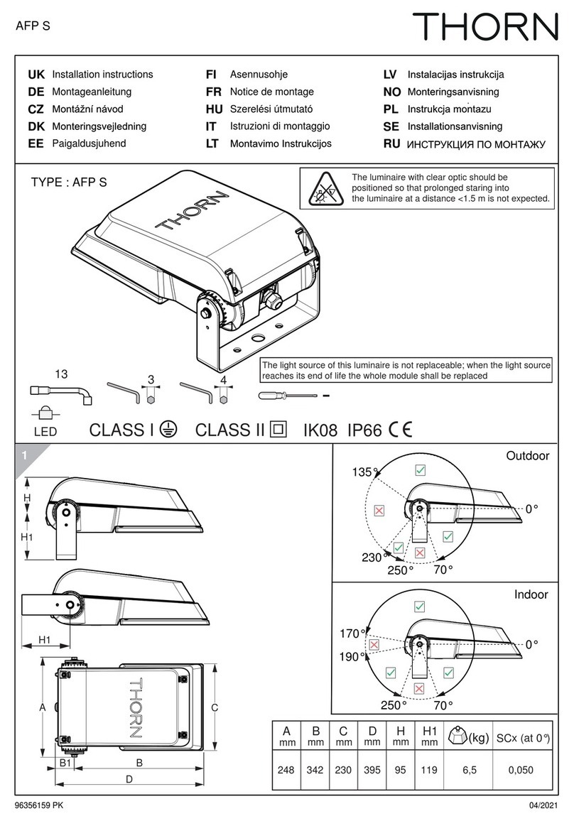 Thorn AFP S installation instructions