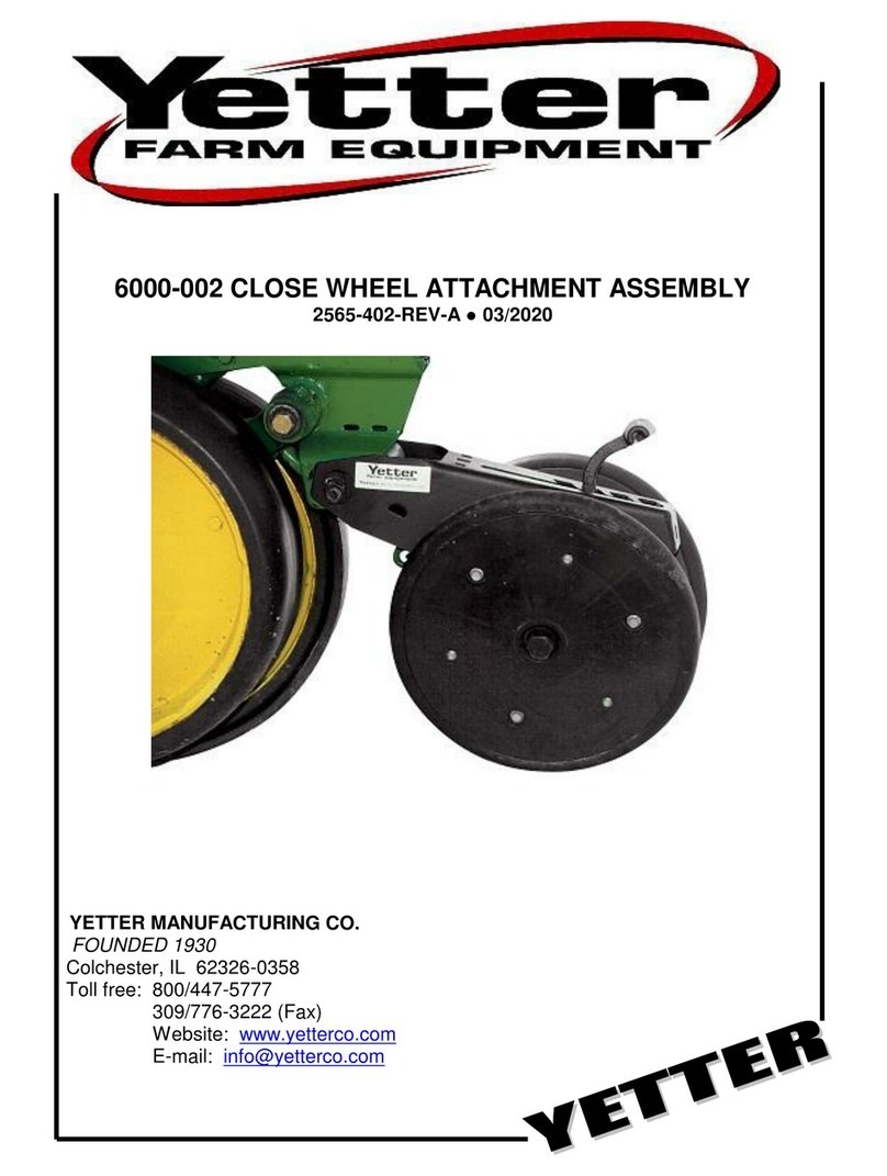Yetter 6000-002 User manual