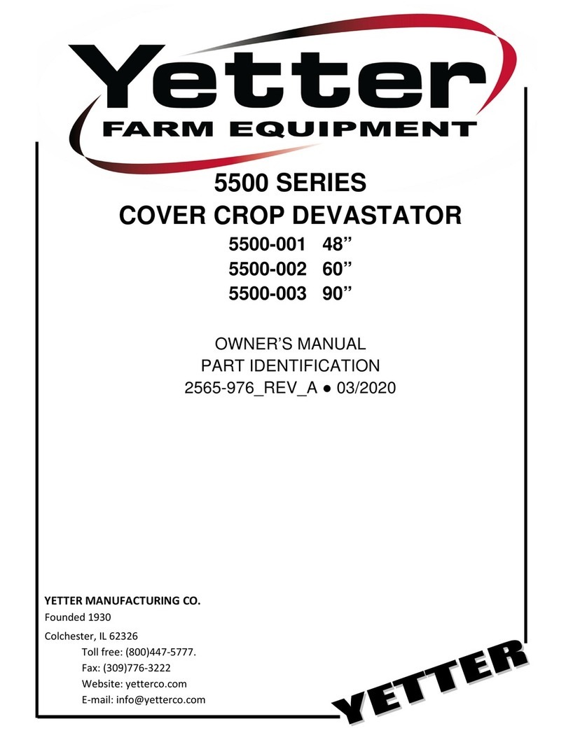Yetter 5500 Series User manual