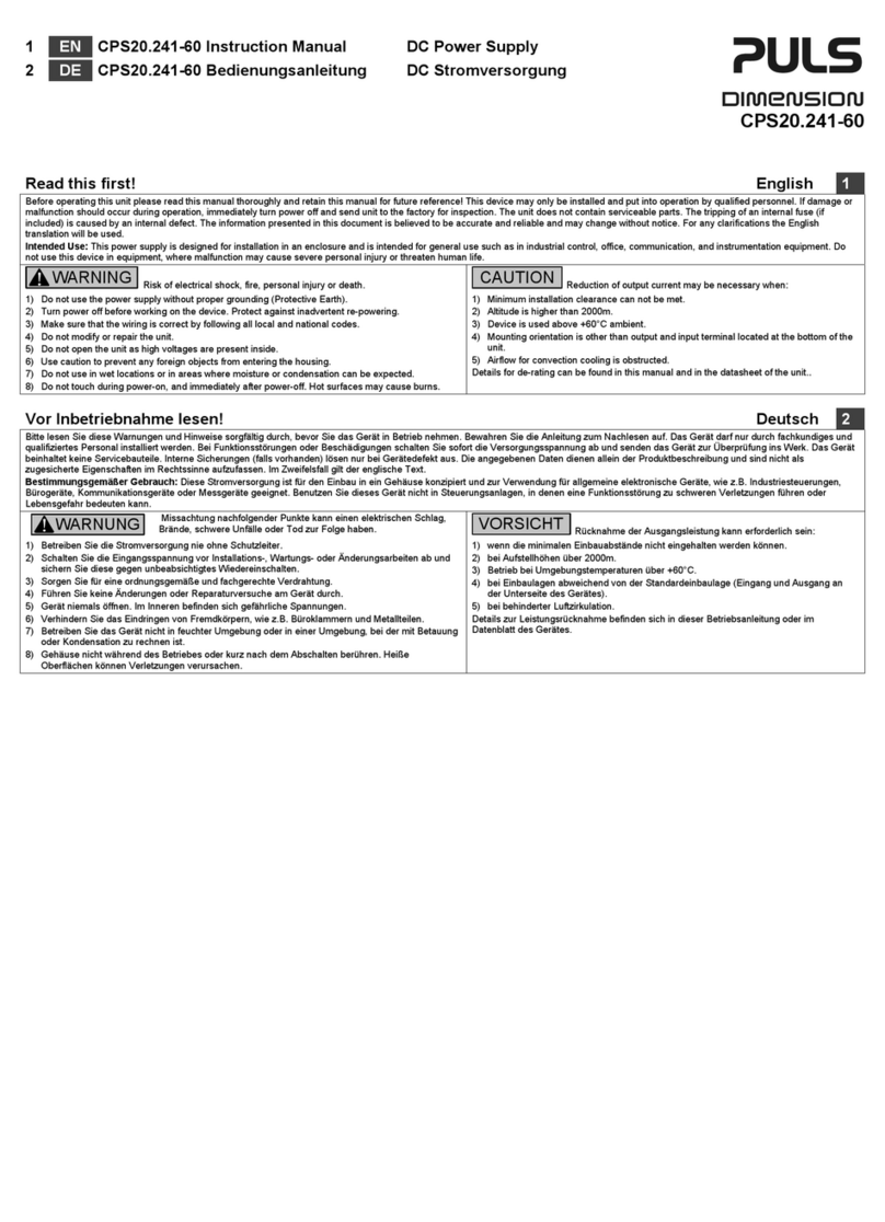 Puls Dimension CPS20.241-60 User manual