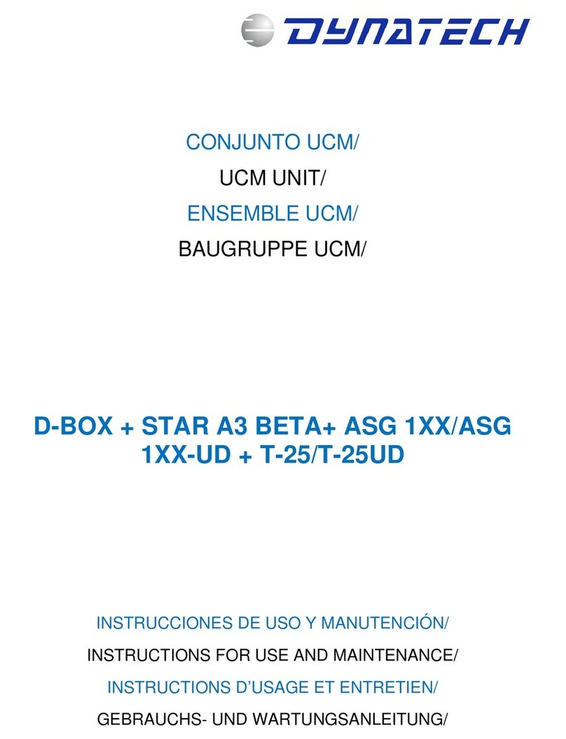 Dynatech D-BOX Instructions for use and maintenance Dynatech D-BOX Instructions for use and maintenance