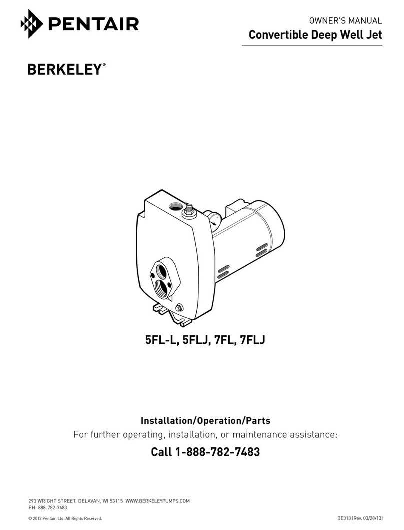 Pentair BERKELEY 7FL User manual