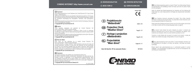 Conrad Electronic Weather Direct User manual Conrad Electronic Weather Direct User manual