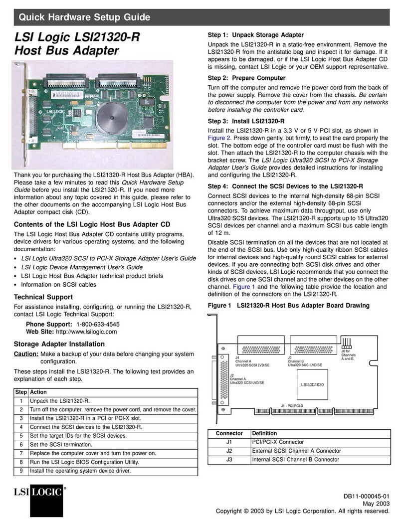 LSI LSI21320-R User manual