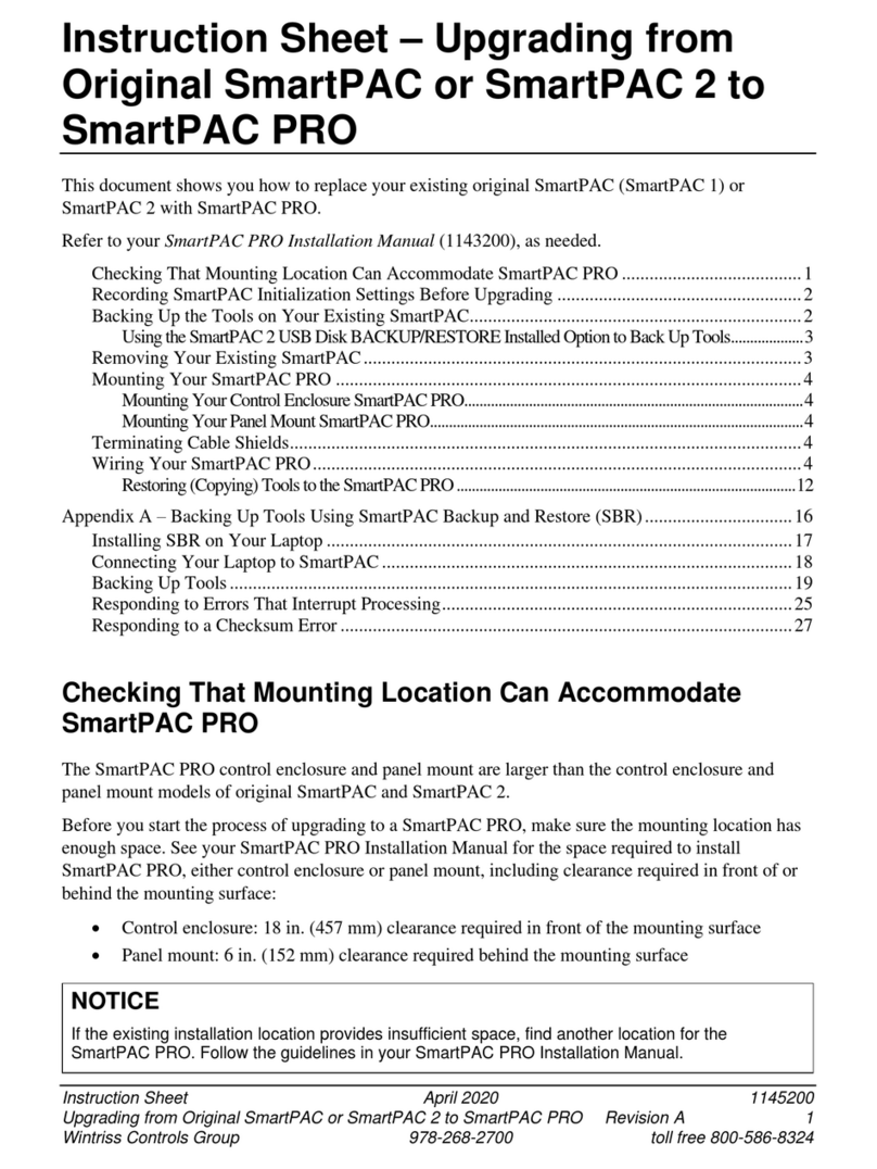 Wintriss SmartPAC instruction sheet