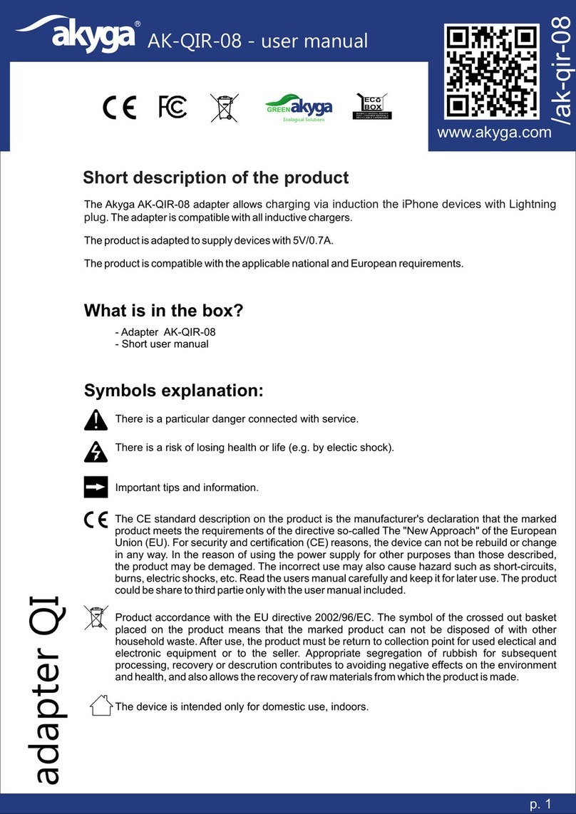 Akyga AK-QIR-08 User manual