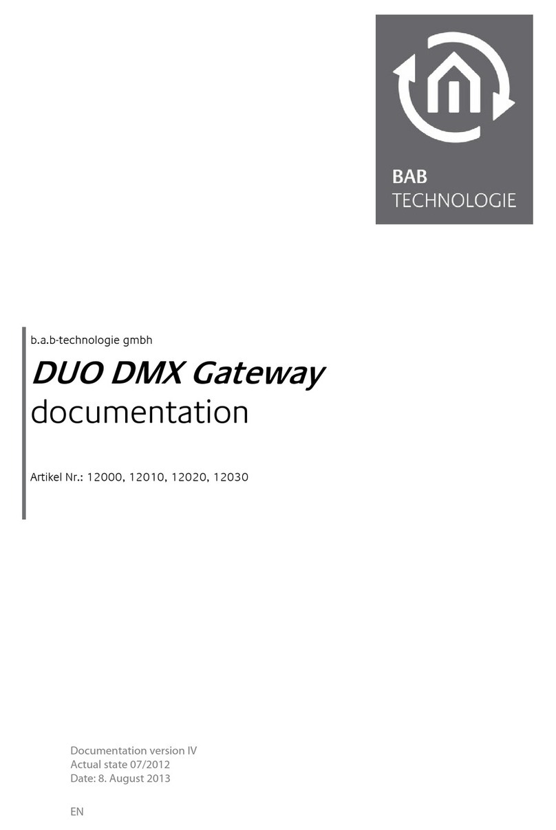BAB TECHNOLOGIE 12000 Documentation