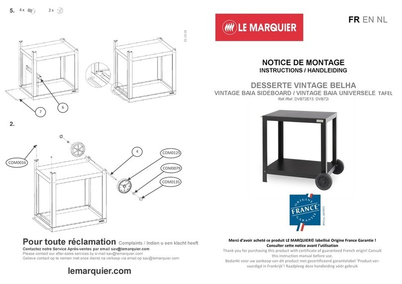 LE MARQUIER VINTAGE BAIA SIDEBOARD DVB72E13 instructions