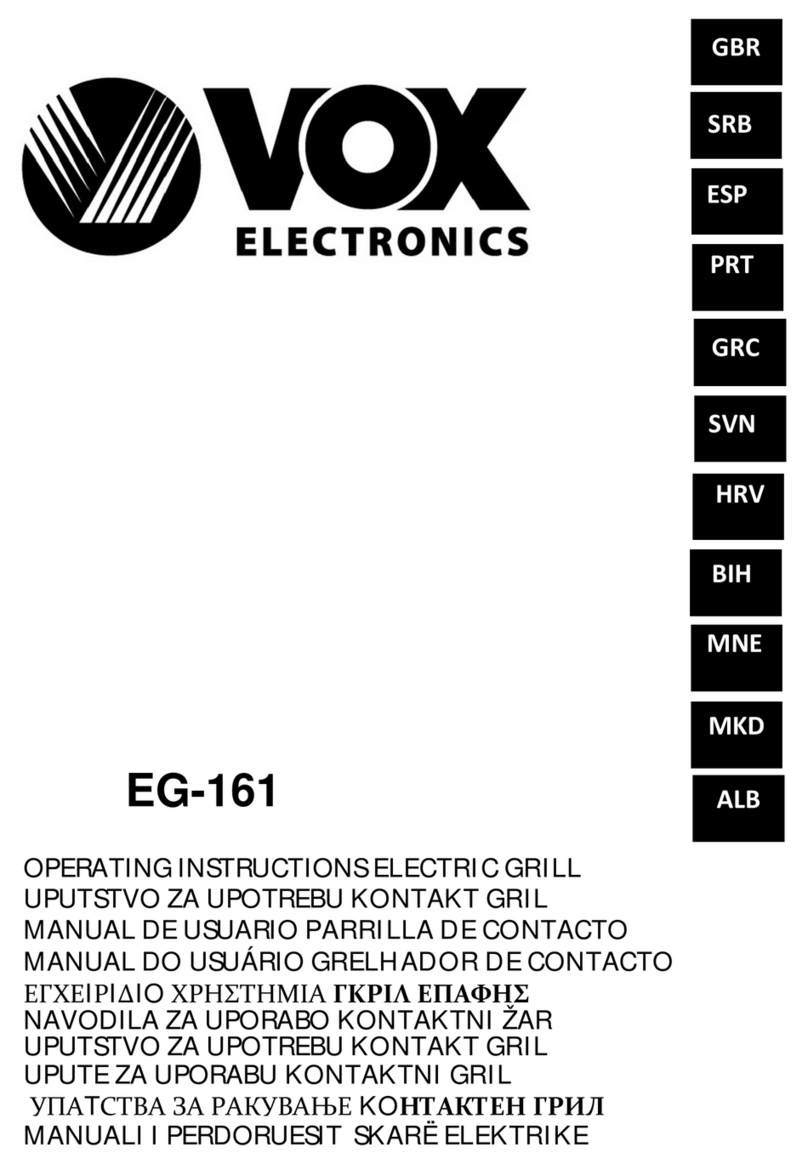 VOX electronics EG-161 operating instructions