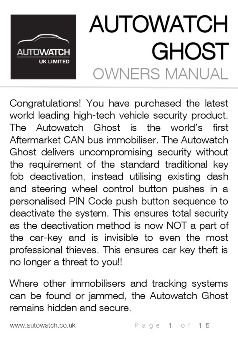 AutoWatch GHOST owner's manual