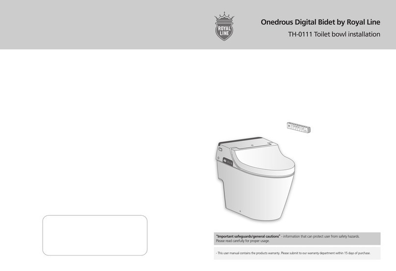 Royal Line Onedrous Digital Bidet TH-0111 quick guide