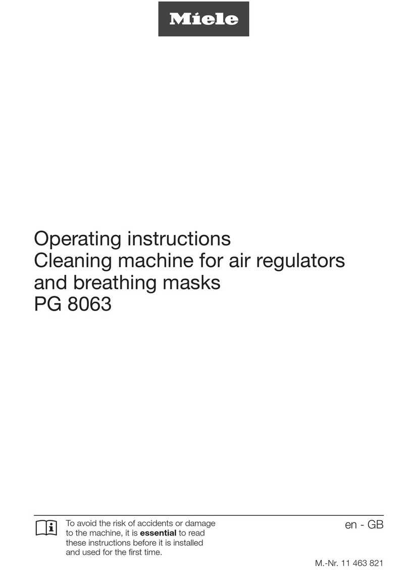 Miele PG 8063 User manual