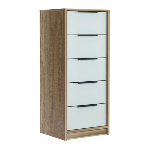 TUHOME Furniture 5 DRAWERS DRESSER Assembly instructions