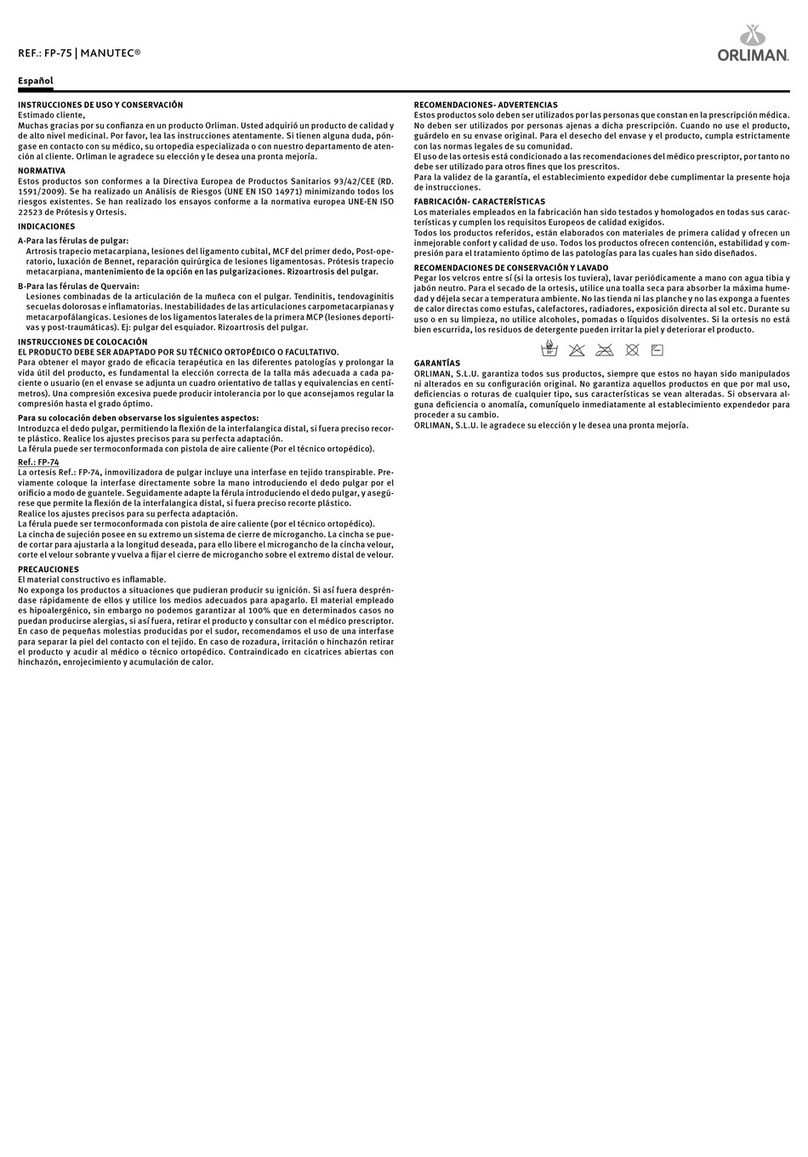 Orliman MANUTEC FP-75 Manual