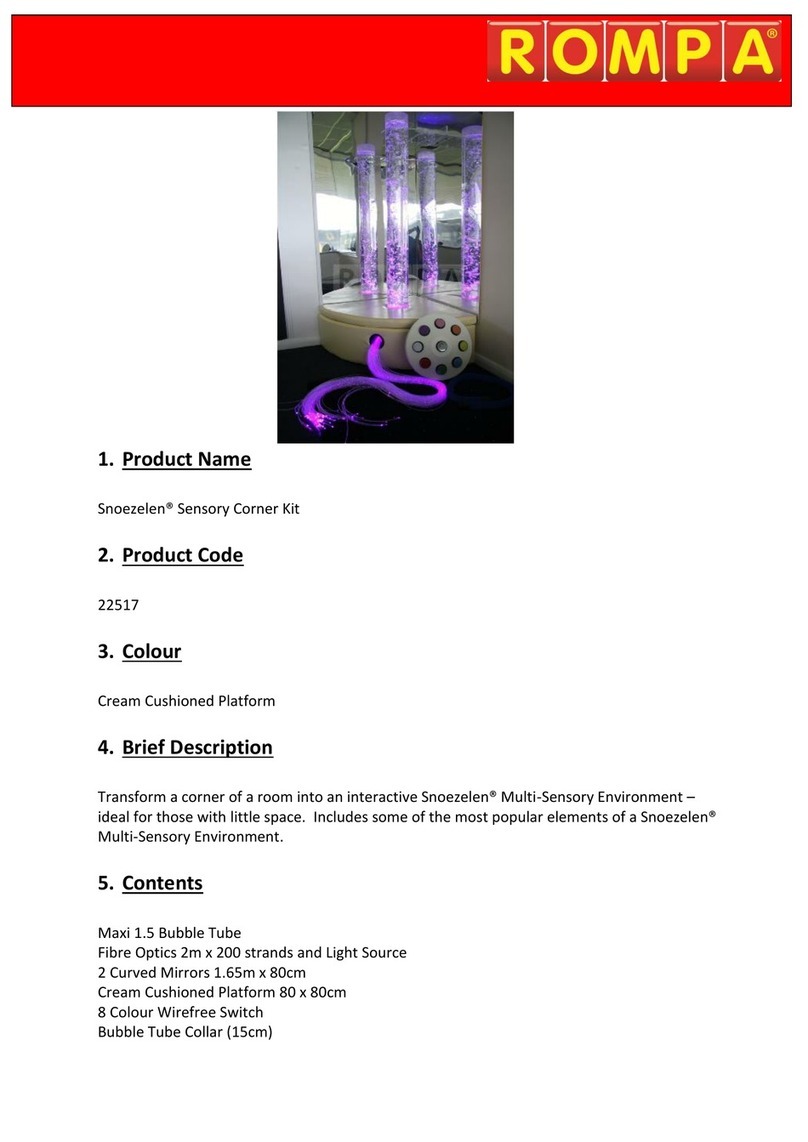 Rompa Snoezelen Sensory Corner Kit manual