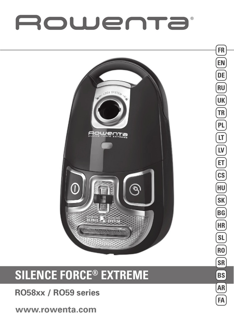 Rowenta Silence Force Extreme RO58 Series User manual