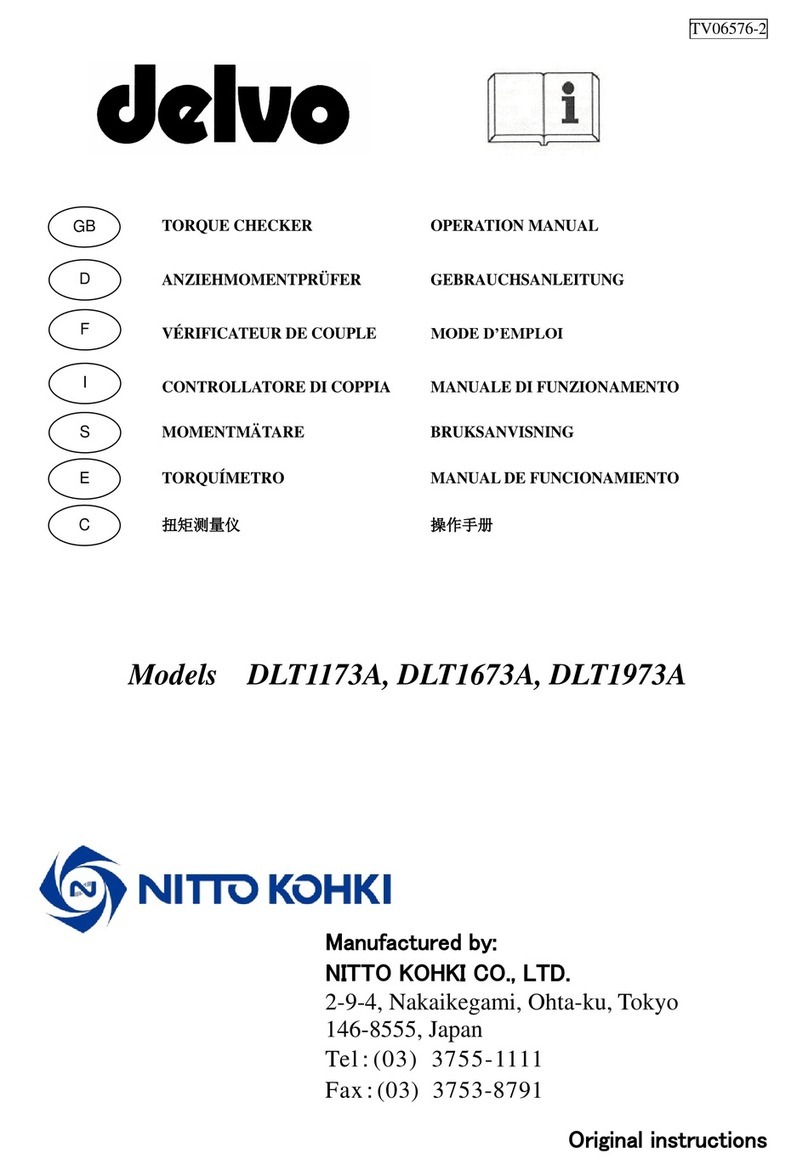 Nitto Kohki delvo DLT1173A Operation manual Nitto Kohki delvo DLT1173A Operation manual