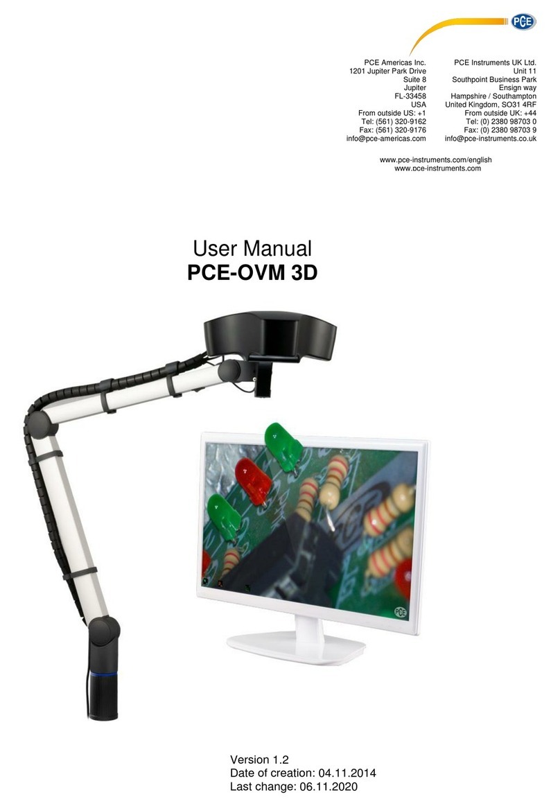 PCE Health and Fitness PCE-OVM 3D user manual