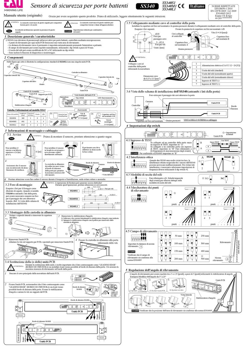 tau SS340 Series user manual