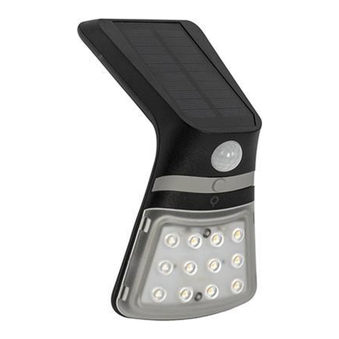 Qazqa Rana WL PIR LUX LED Solar instruction manual