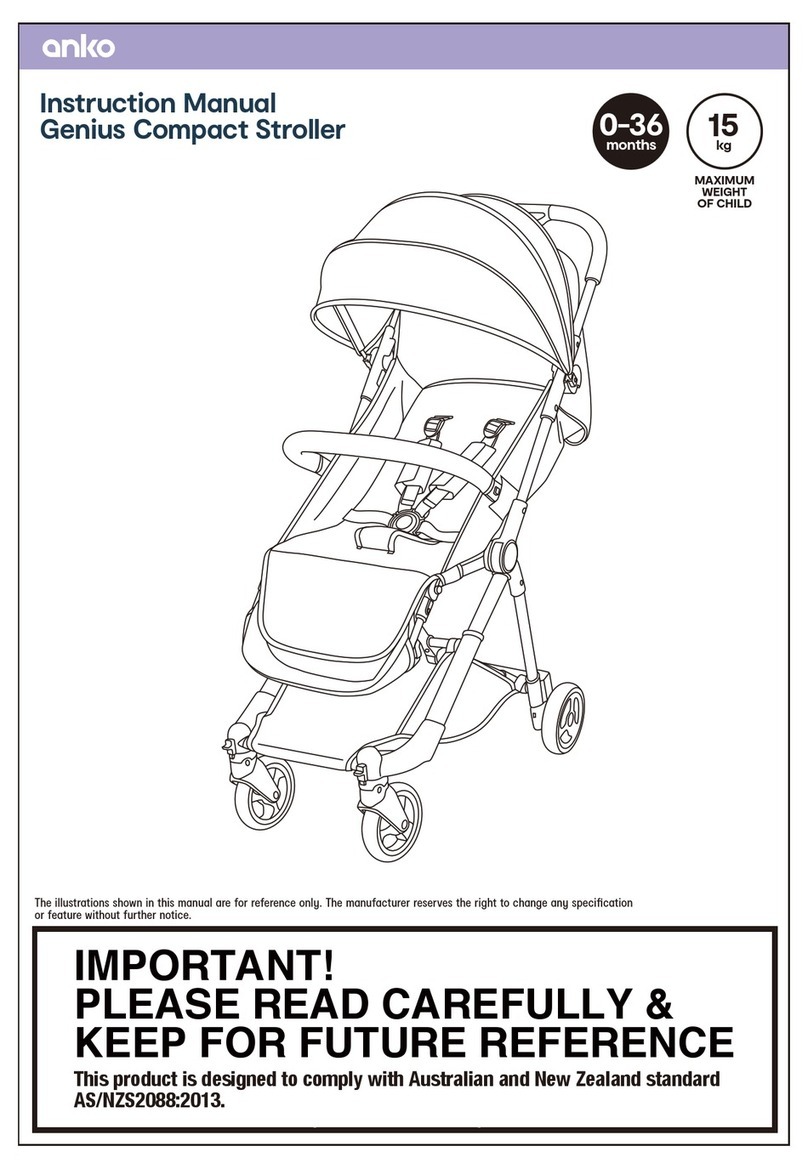 anko Genius Compact Stroller User manual