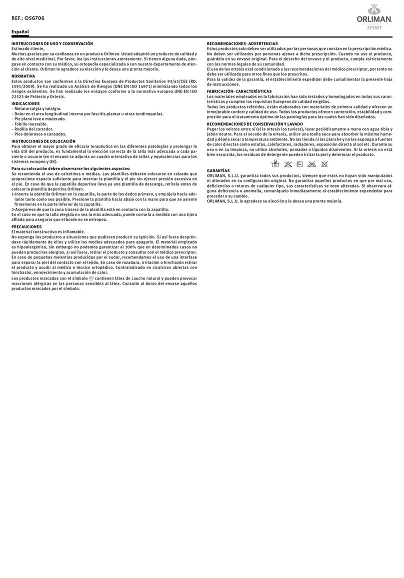 Orliman OS6706 Manual