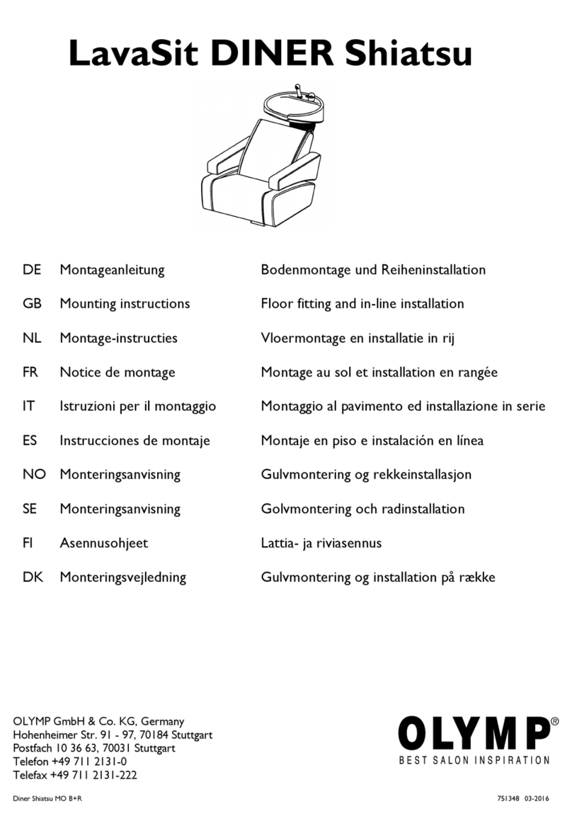 Olymp LavaSit DINER Shiatsu Mounting instructions