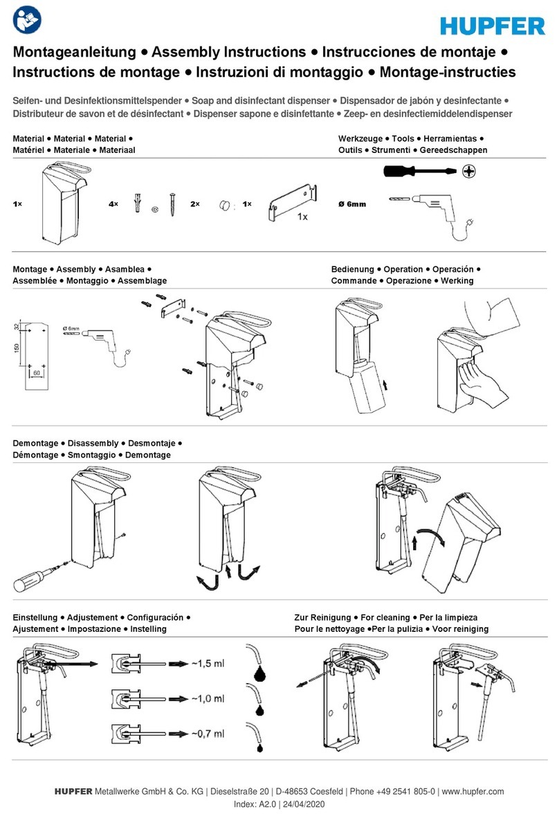 Hupfer SDMS Typ I-1000 User manual