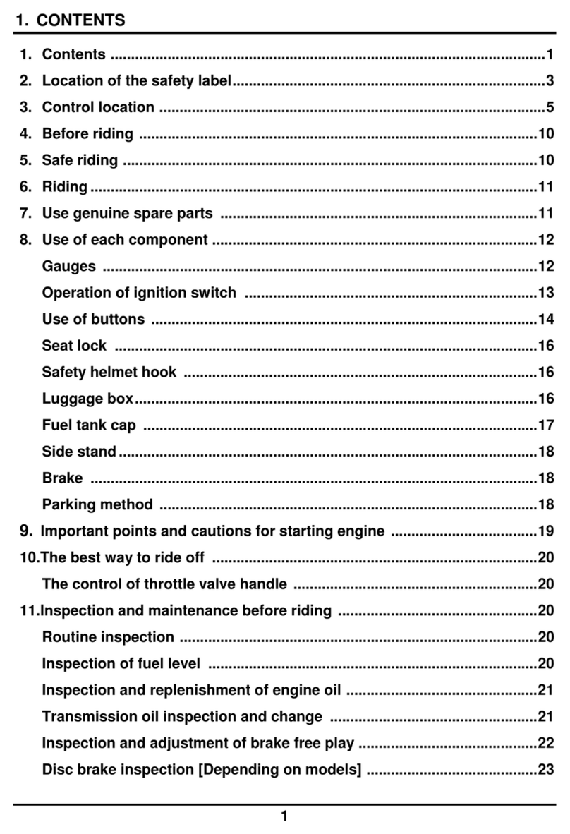 Sym Jet Euro X 50 User manual