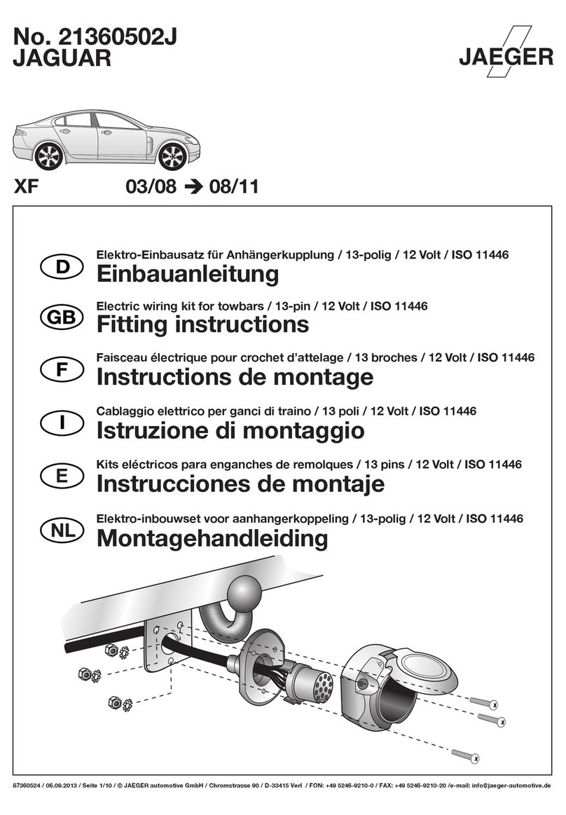 Jaeger J21360502J Fitting instructions