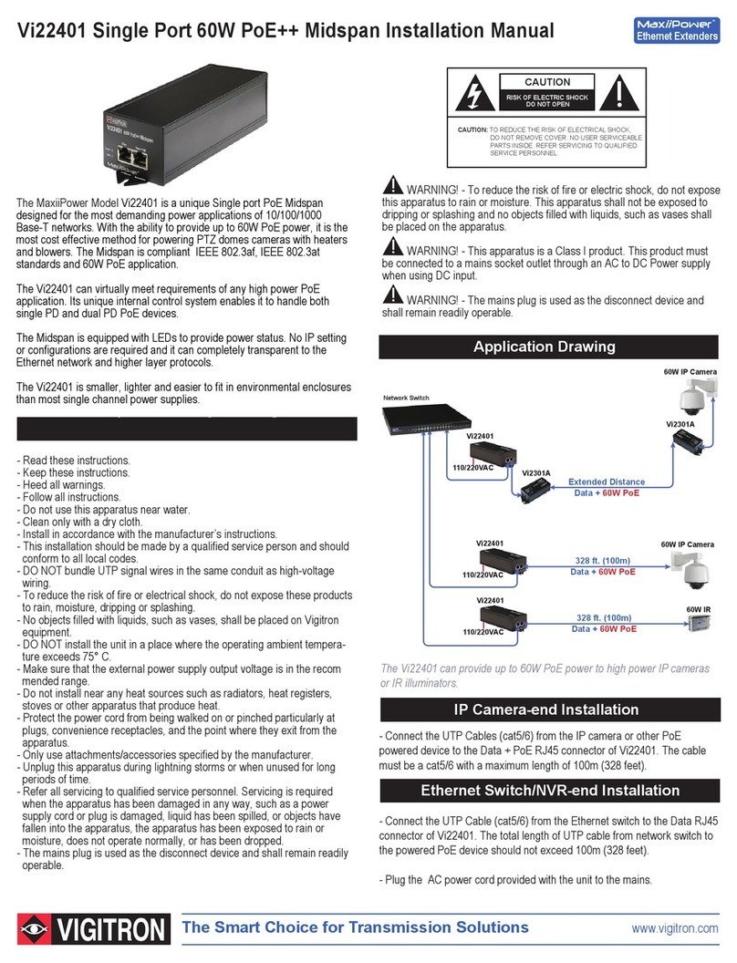 Vigitron MaxiiPower Vi22401 installation manual