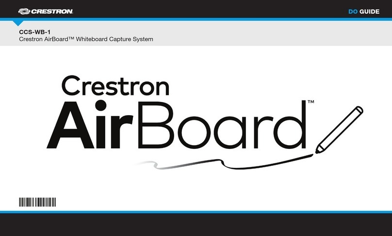 Crestron AirBoard CCS-WB-1 Dimensional drawing