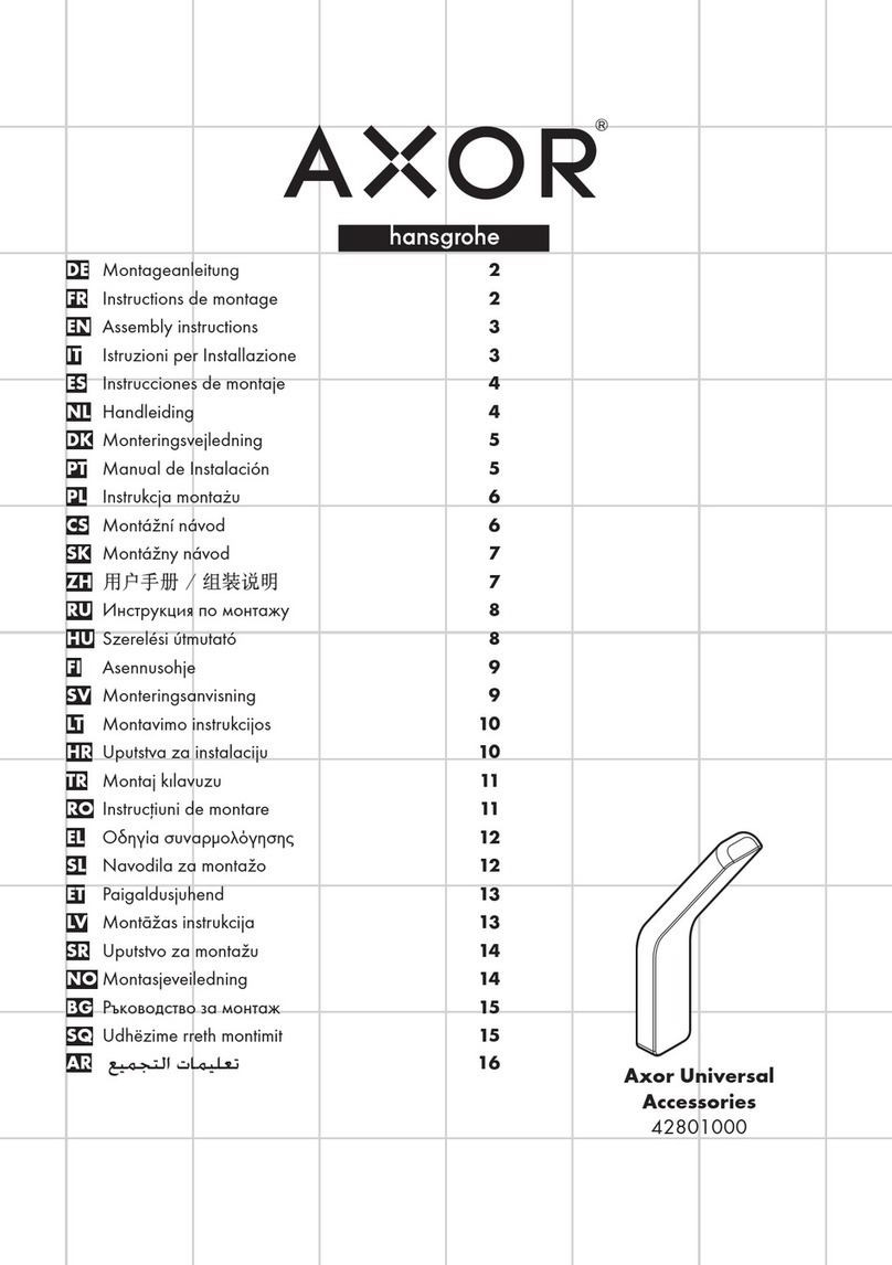 Hans Grohe Axor Universal 42801000 Assembly instructions Hans Grohe Axor Universal 42801000 Assembly instructions