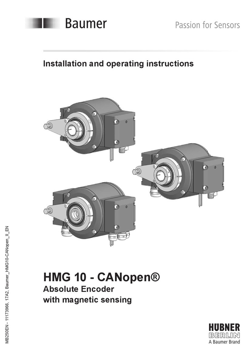 Baumer CANopen HMG 10 Installation and operating instructions
