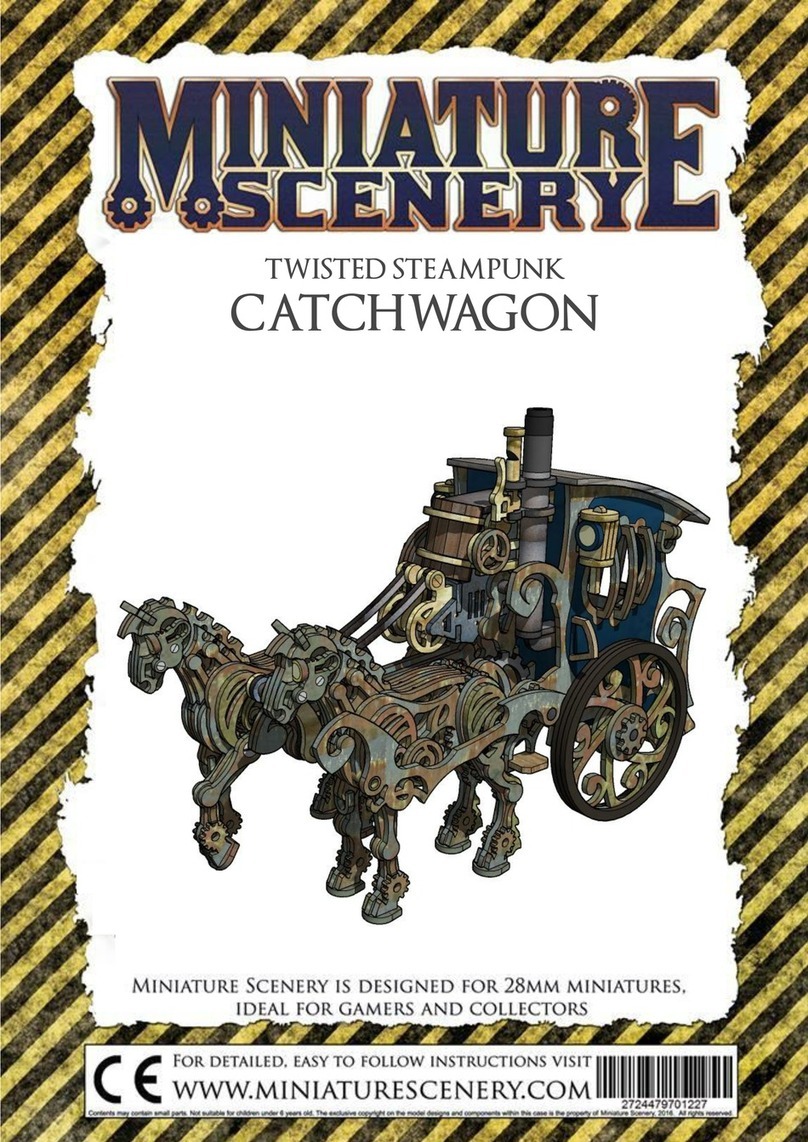 Miniature Scenery TWISTED STEAMPUNK CATCHWAGON manual Miniature Scenery TWISTED STEAMPUNK CATCHWAGON manual
