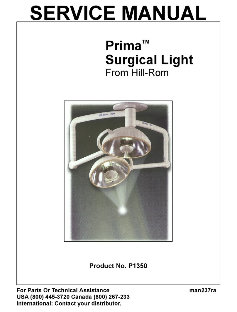 Hillrom Prima Surgical Light Service manual