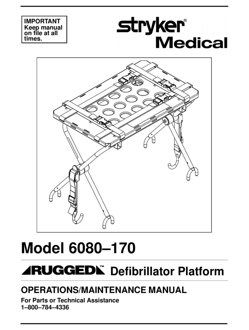 Stryker Medical RUGGED 6080-170 Operation & maintenance manual