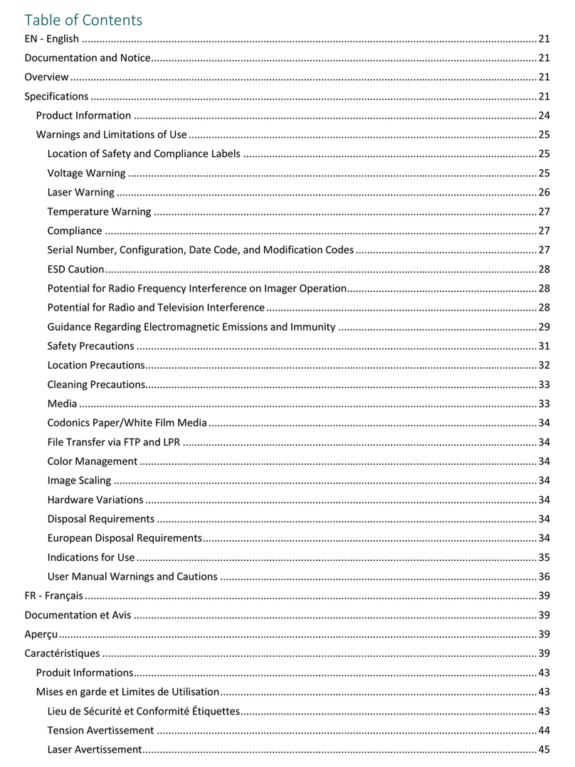Codonics Horizon XL User manual