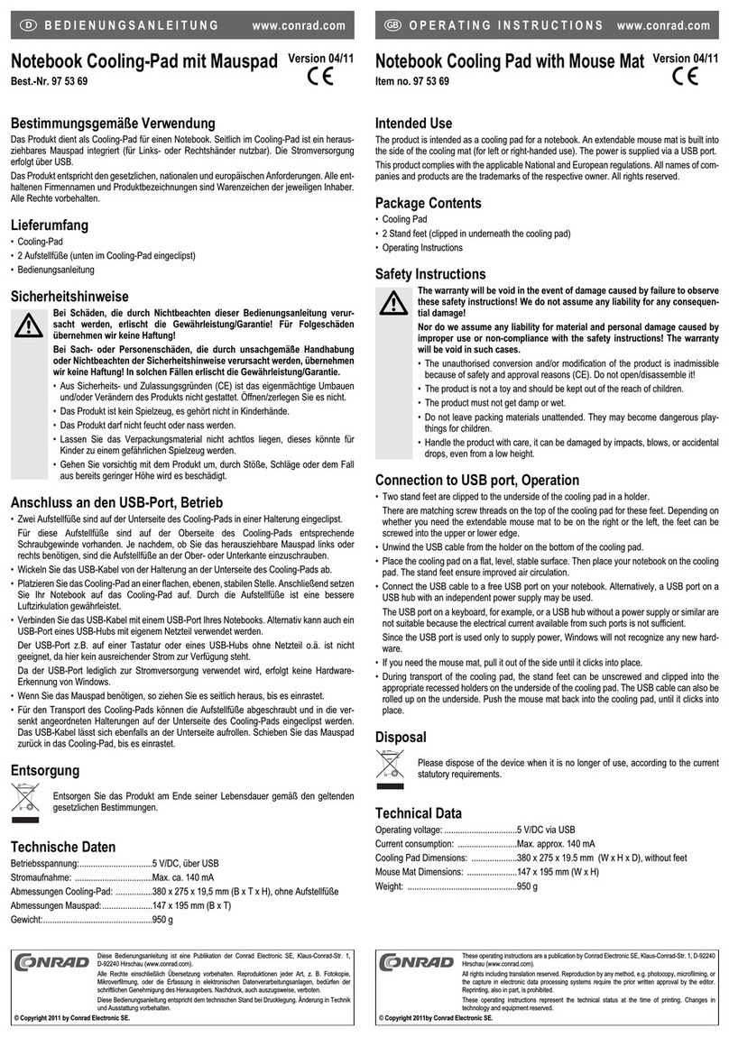 Conrad 975369 User manual