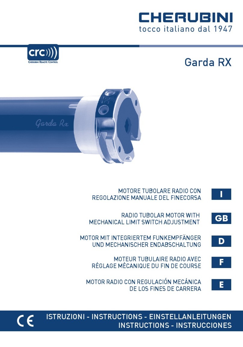 CHERUBINI Garda RX User manual CHERUBINI Garda RX User manual