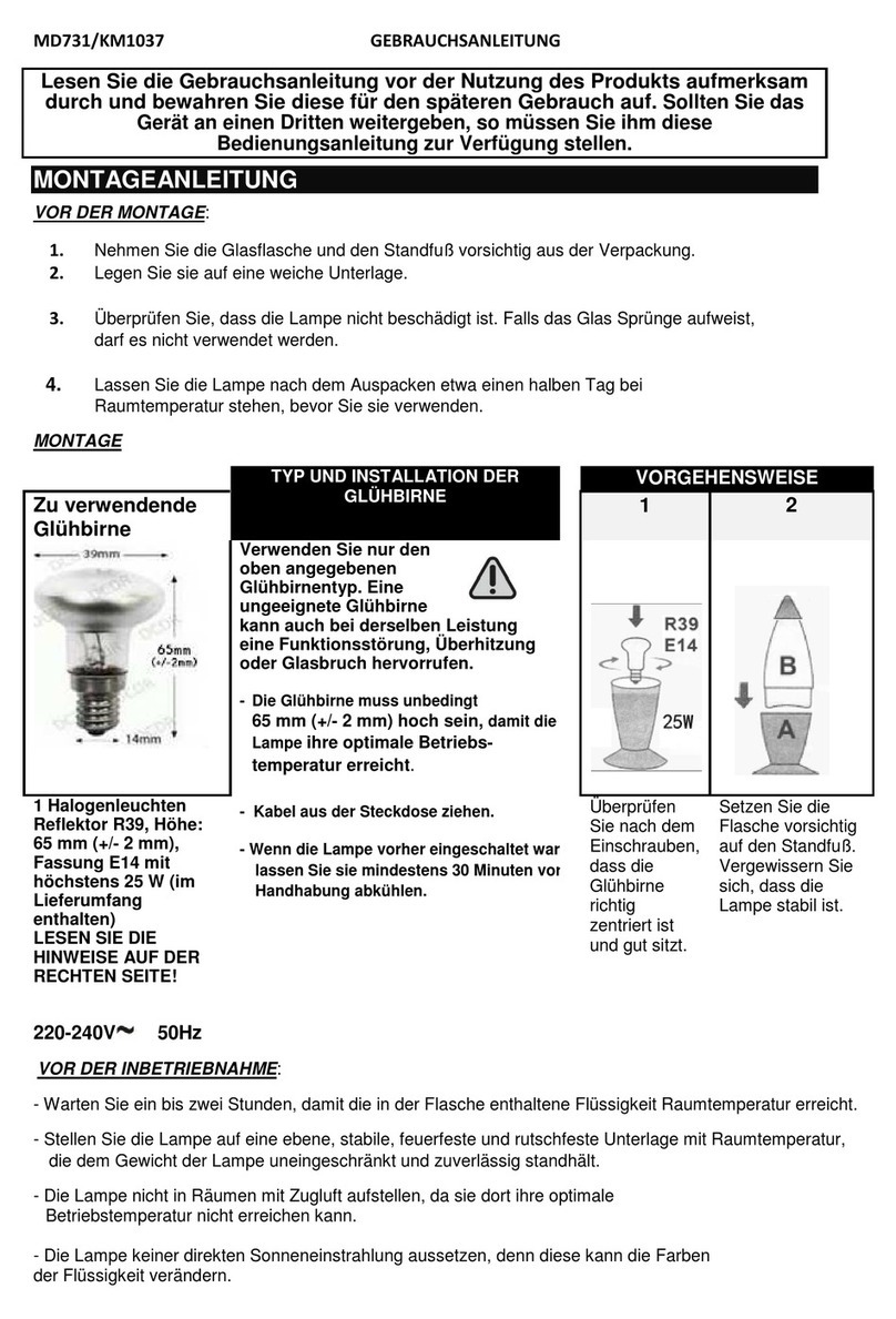 PRODIS MD731 instruction manual