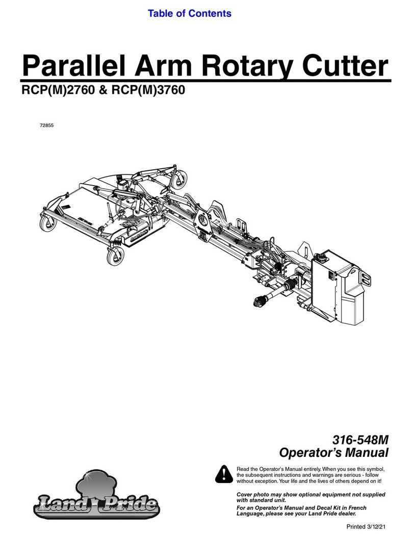 Land Pride RCP2760 Operator's manual