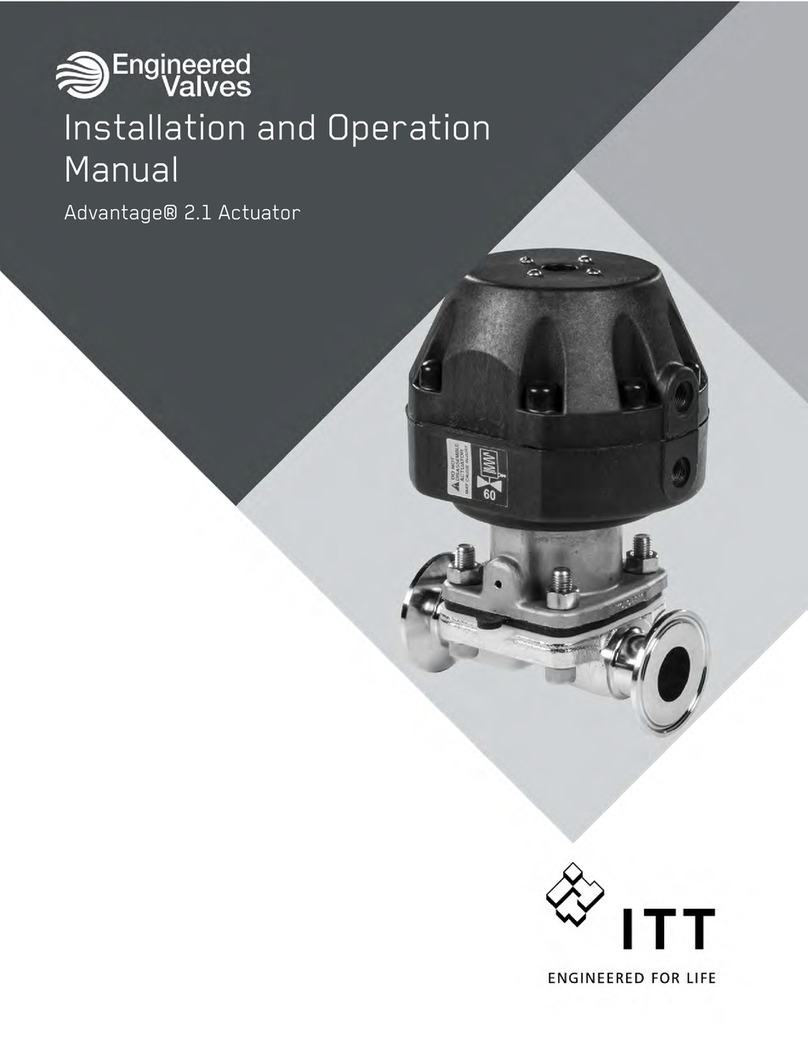 ITT Engineered Valves Advantage 2.1 8 Series Installation and operation manual