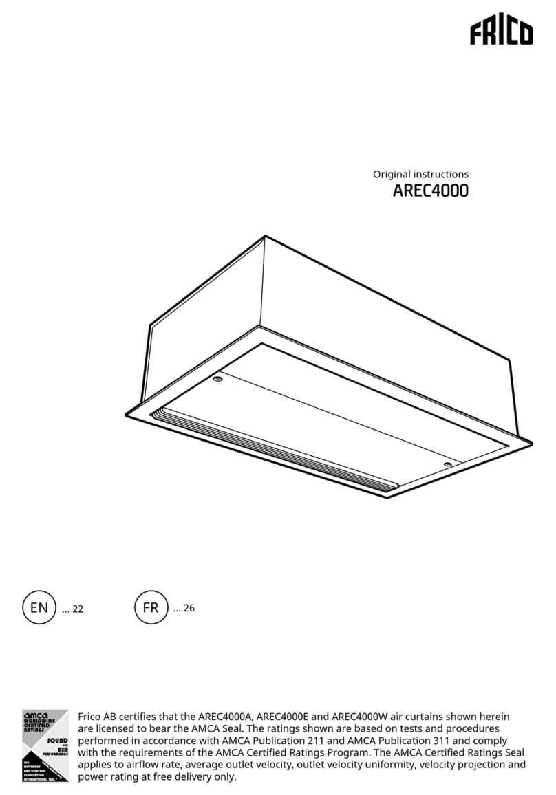 Frico AREC4000 Series Original instructions