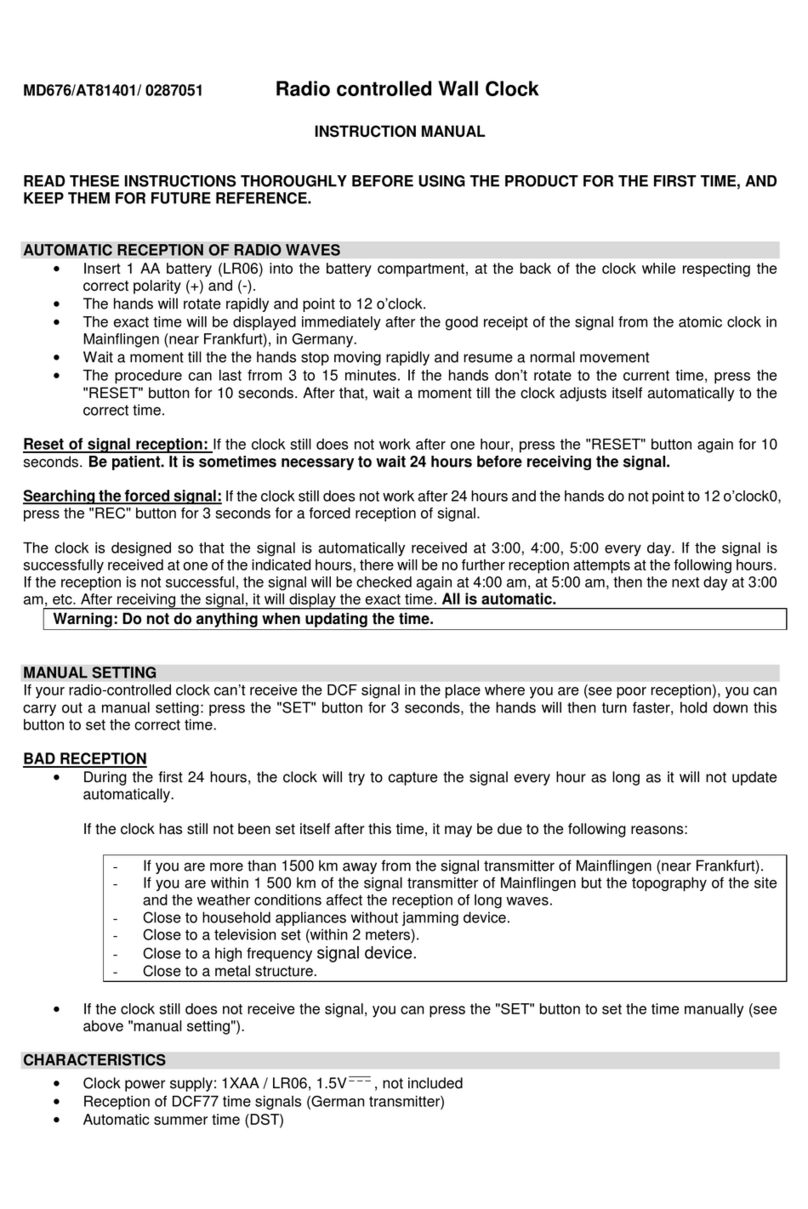 PRODIS MD676 instruction manual