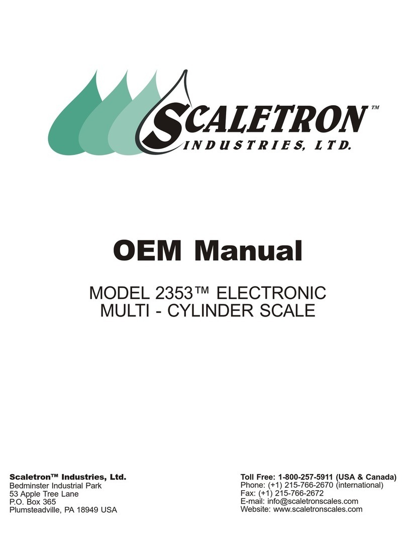 Scaletron 2353 Oem manual